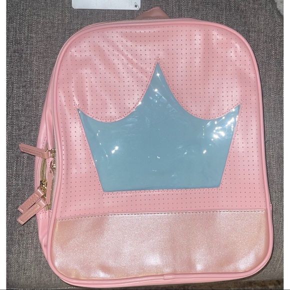 Disney - Princess Crown Leather Backpack Pin Trader / Holder - Picture 1 of 3